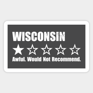 Wisconsin One Star Review Magnet